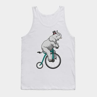 Elephant at Circus with Bicycle Tank Top